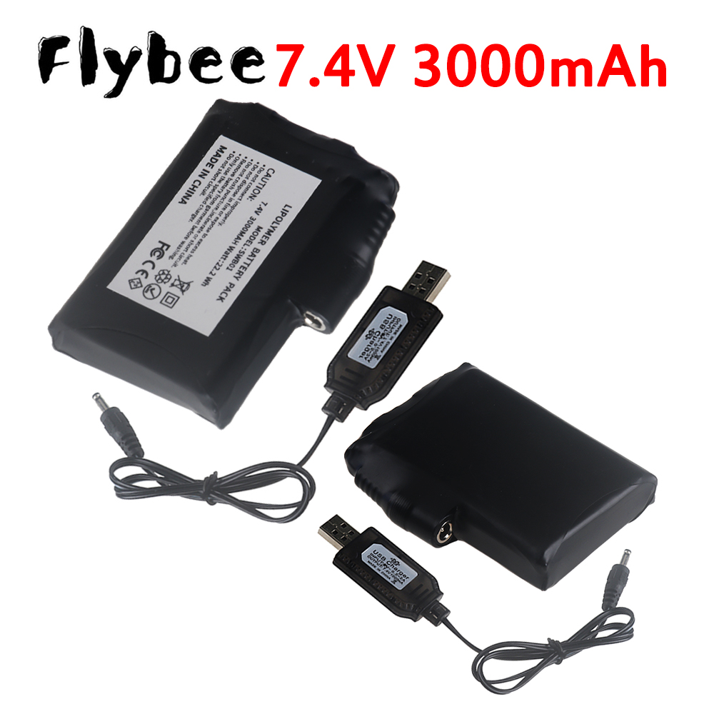 Heated Vest Battery - بطارية ليثيوم بوليمر 7.4 فولت 3000