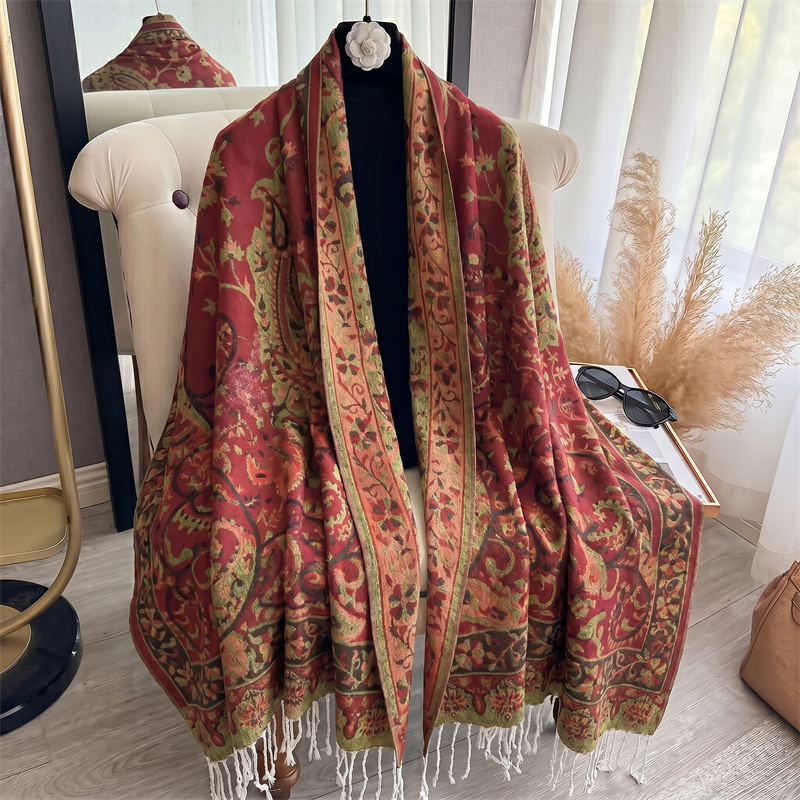 Cashmere Pashmina Wrap - وشاح نسائي فاخر من الكشمير لعام
