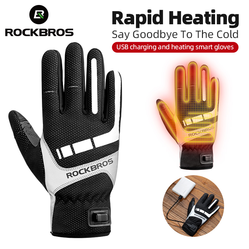 Touch Screen Gloves - ROCKBROS قفاز الشتاء الساخن قفازات ركوب
