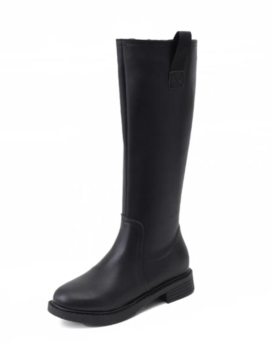 Waterproof Winter Boot - الخريف الشتاء الصوف مبطن الأسود السيدات