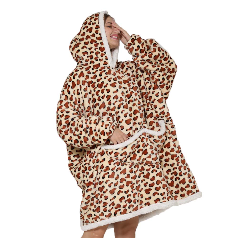 بطانية بغطاء رأس صوف كبيرة الح - مراجعة Sherpa Hoodie Fleece وسعره