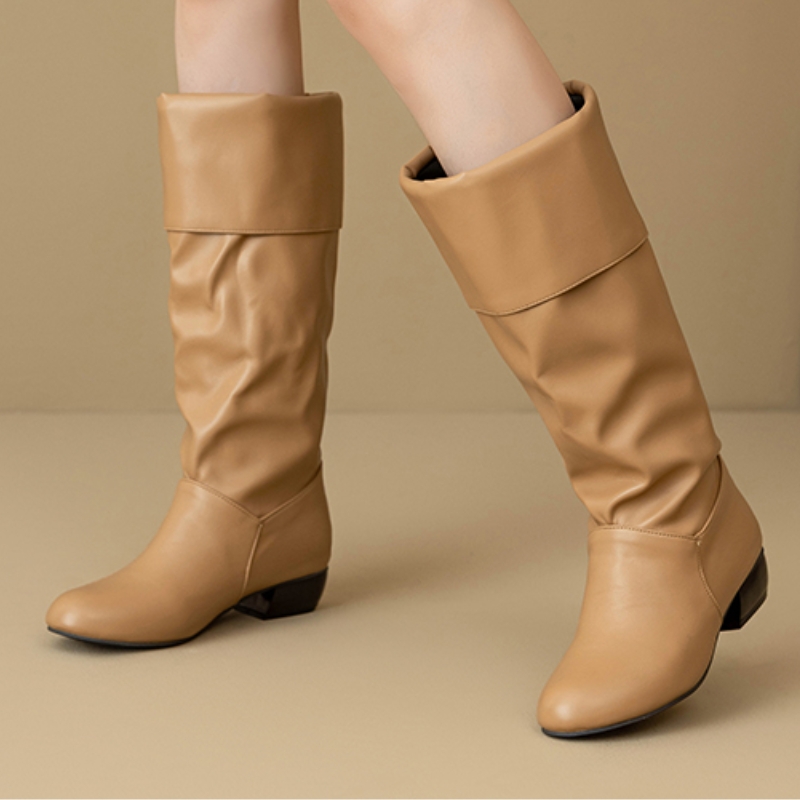 الانزلاق على حذاء برقبة للركبة - مراجعة Waterproof Winter Boot وسعره