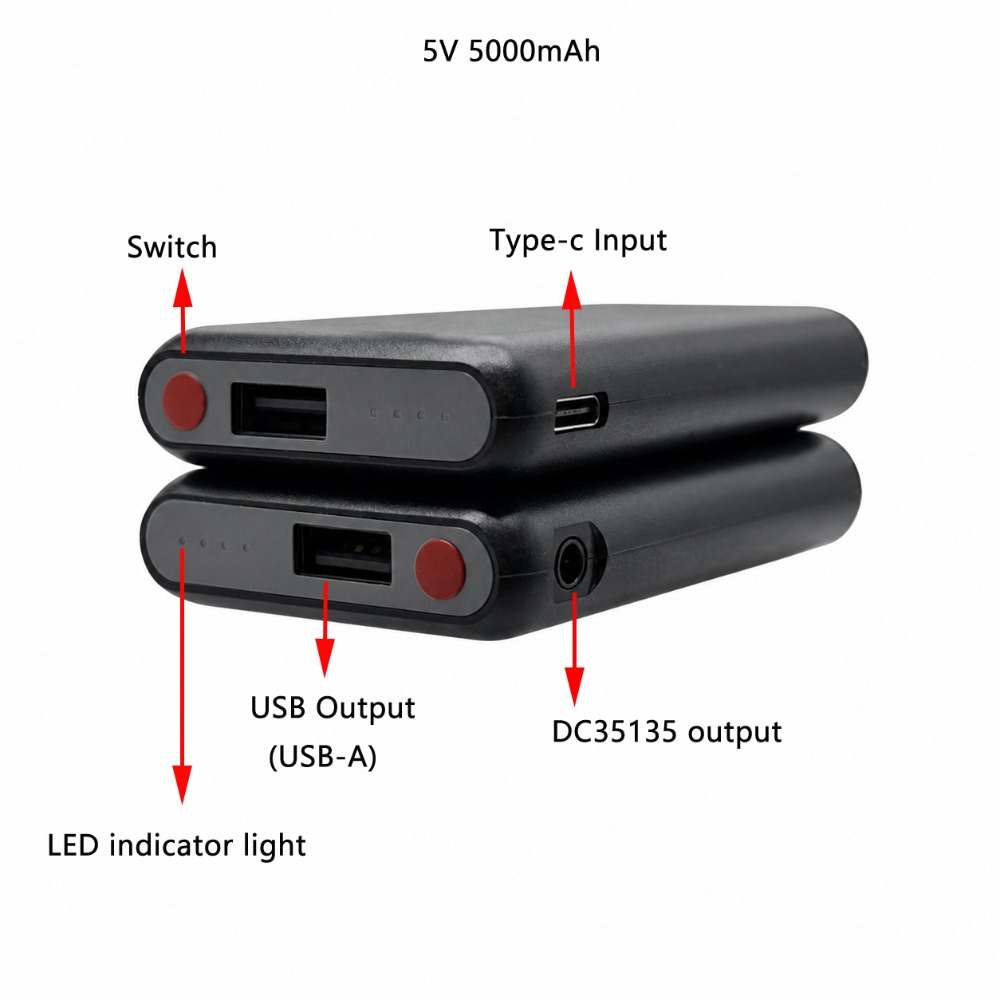 5 فولت 5000 مللي أمبير قفازات  - مراجعة Heated Vest Battery وسعره