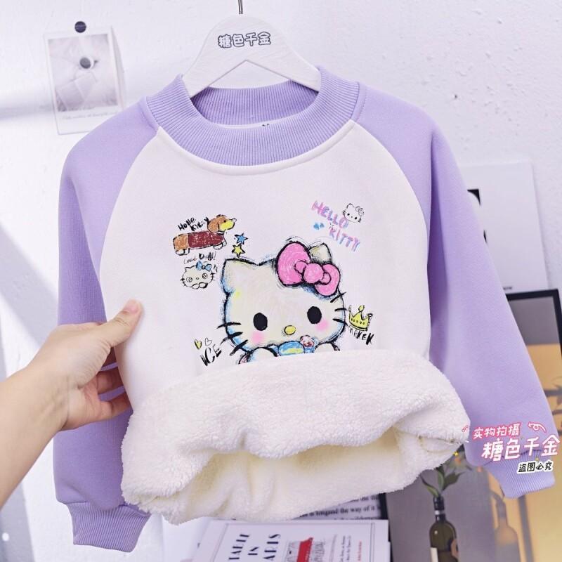 سانريو مرحبا كيتي الفتيات كنزة - مراجعة Sherpa Hoodie Fleece وسعره