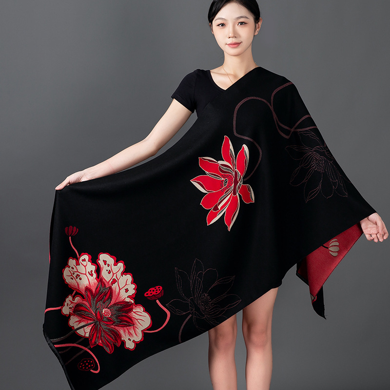 النساء الشتاء شال الكشمير وشاح - مراجعة Cashmere Pashmina Wrap وسعره