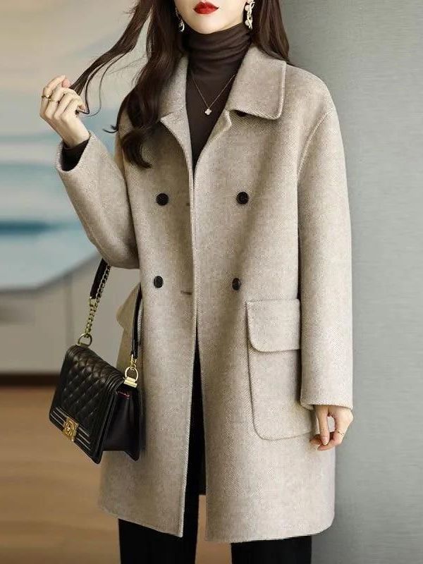 معطف صوفي أنيق متوسط الطول للخ - مراجعة Down Jacket Packable وسعره