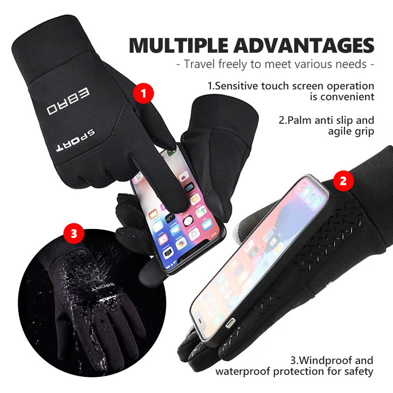 قفازات شتوية دافئة مقاومة للما - مراجعة Touch Screen Gloves وسعره