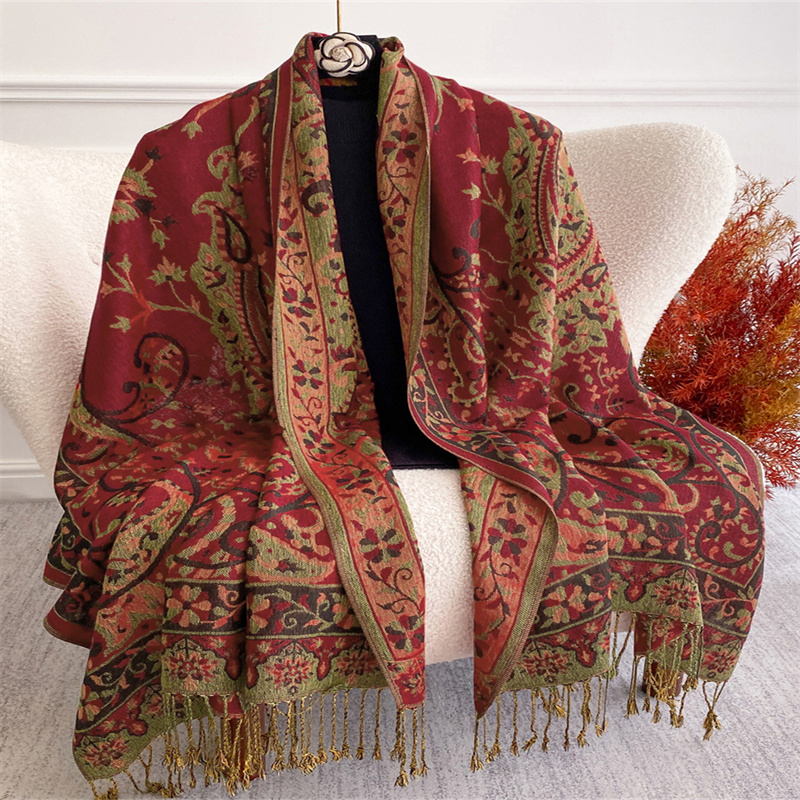 وشاح نسائي فاخر من الكشمير لعا - مراجعة Cashmere Pashmina Wrap وسعره