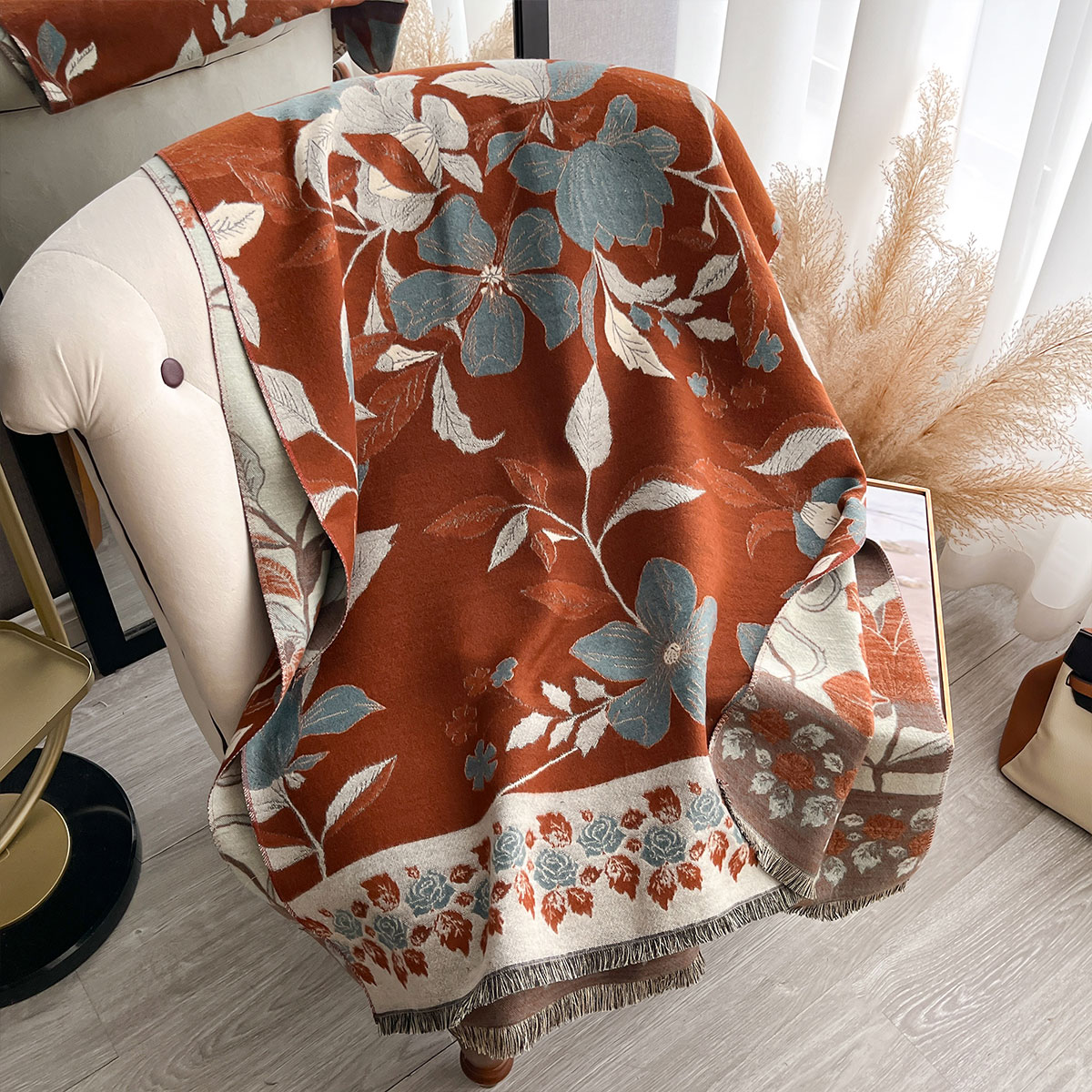 المرأة رشاقته الفاخرة الشتاء ب - مراجعة Cashmere Pashmina Wrap وسعره