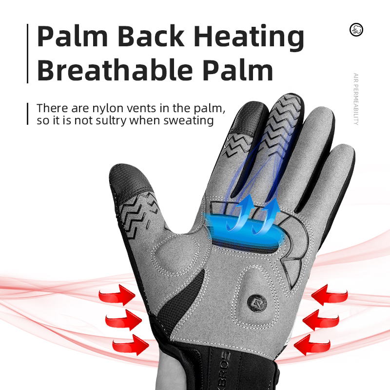 ROCKBROS قفاز الشتاء الساخن قف - مراجعة Touch Screen Gloves وسعره