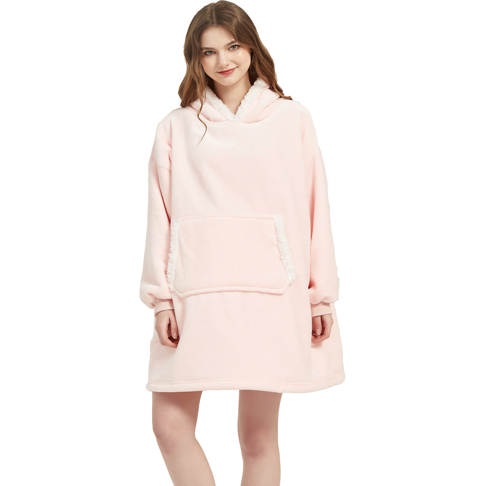 بطانية من الألياف الدقيقة مع أ - مراجعة Sherpa Hoodie Fleece وسعره