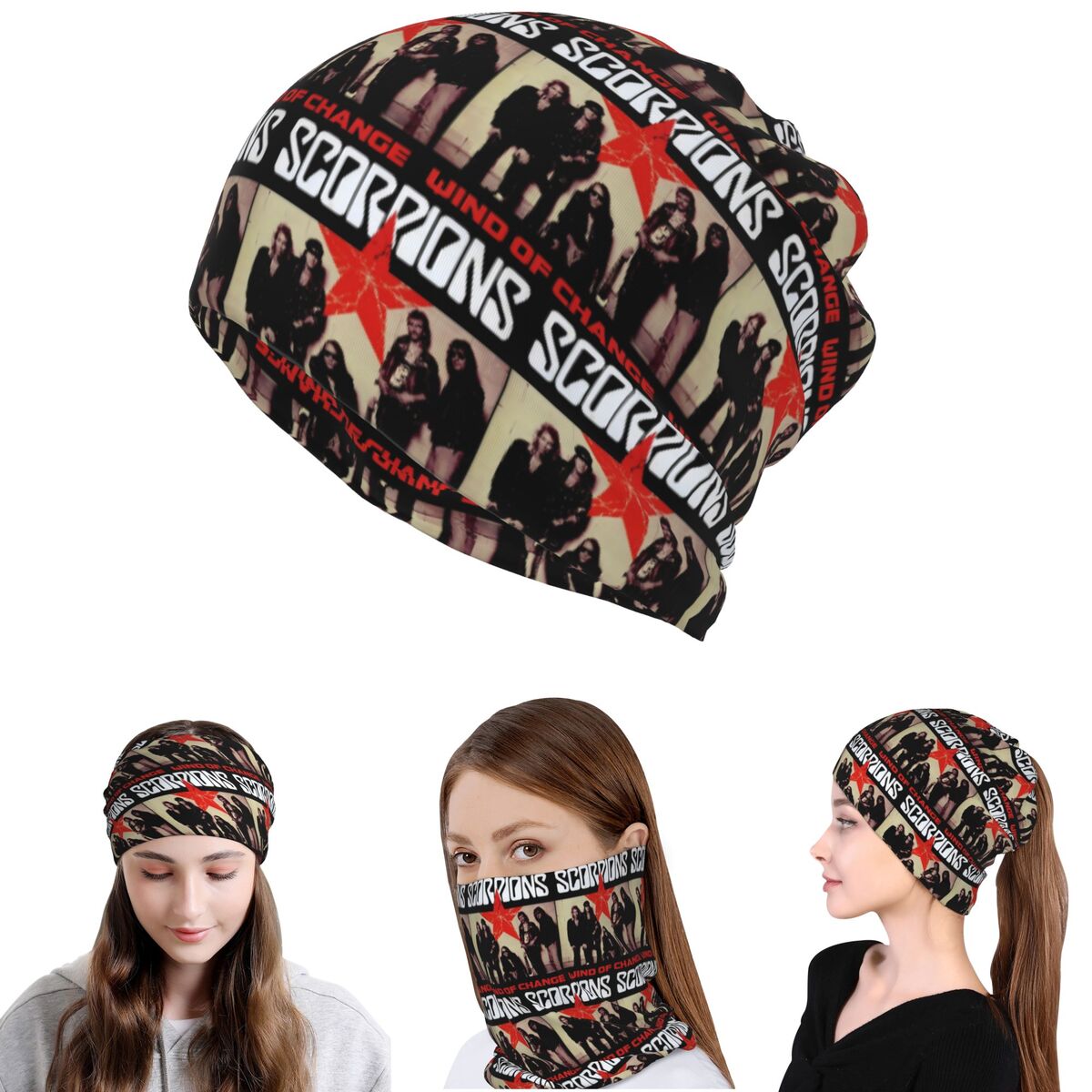 وشاح للرقبة من سكوربيونز باند  - مراجعة Knit Beanie Hat Warm وسعره